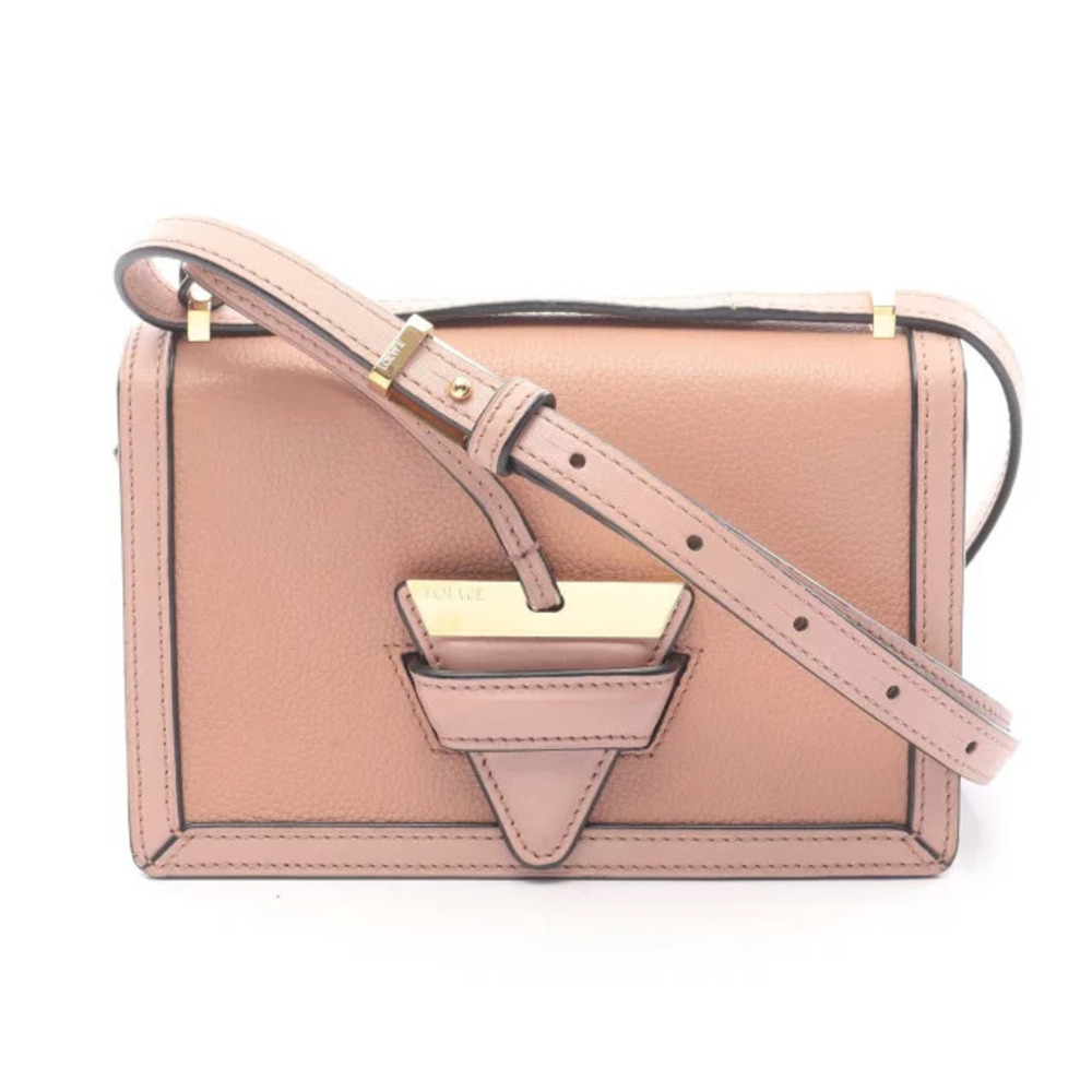 Loewe Barcelona Shoulder Bag Leather Pink